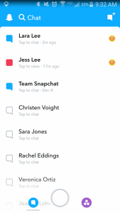 Viewing Messages in Snapchat